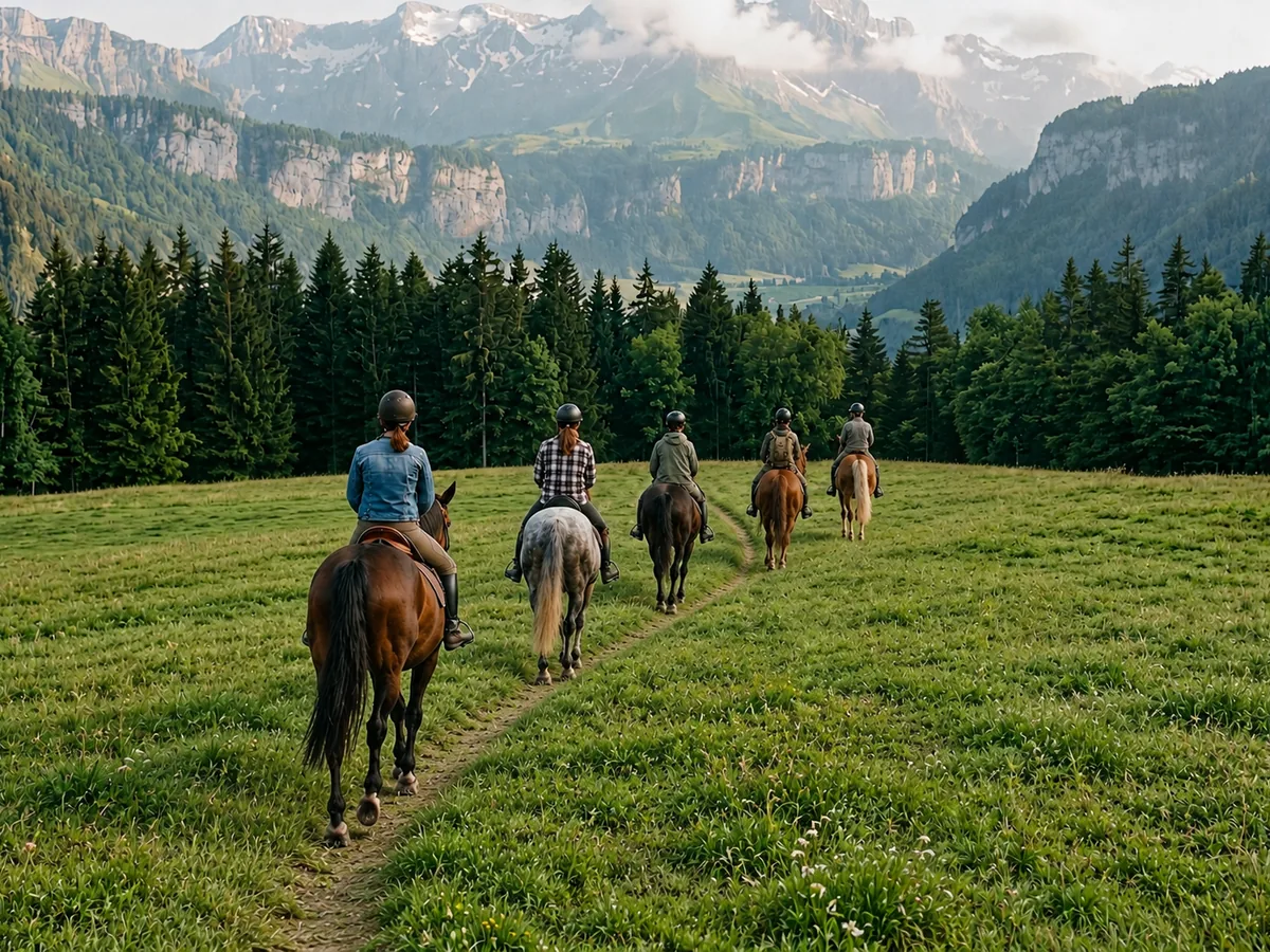 Balade à cheval en Isère, autour de Herbeys